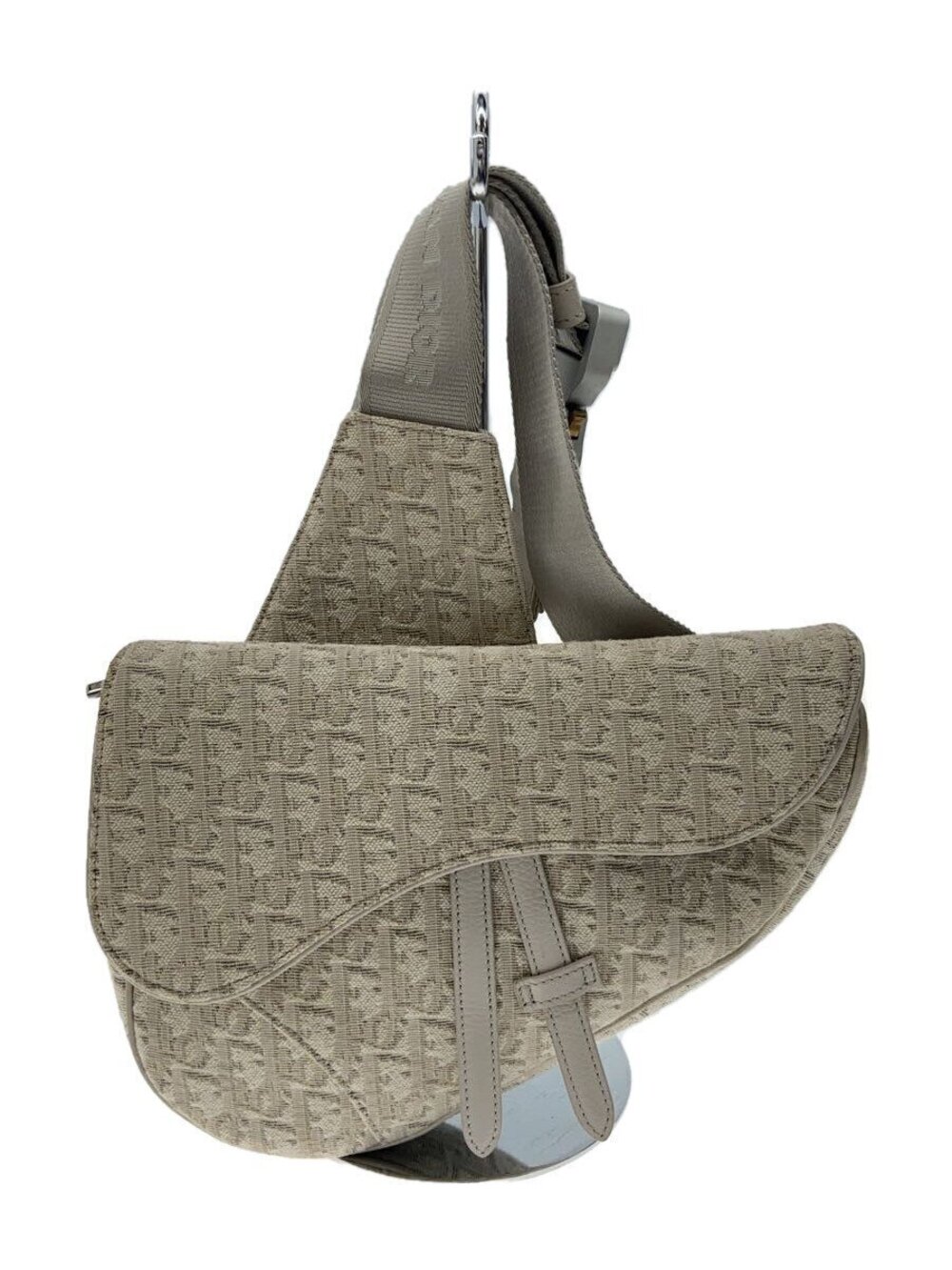 Christian Dior Shoulder Bag Canvas White All over